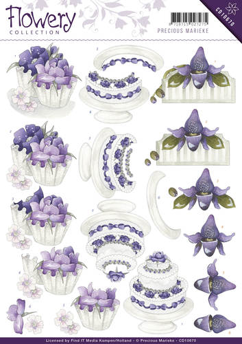 Congratulations Flowery 3D-Knipvel Precious Marieke