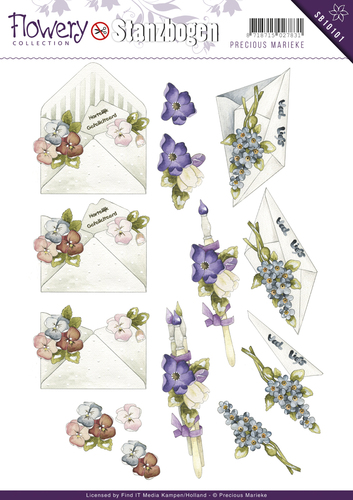 Nr. 2 Flowery 3D-Uitdrukvel Push-Out Precious Marieke Nr. 2 Flowery 3D-Uitdrukvel Push-Out Precious Marieke