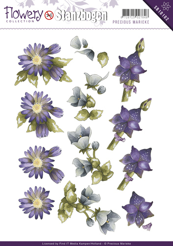Nr. 3 Flowery 3D-Uitdrukvel Push-Out Precious Marieke Nr. 3 Flowery 3D-Uitdrukvel Push-Out Precious Marieke