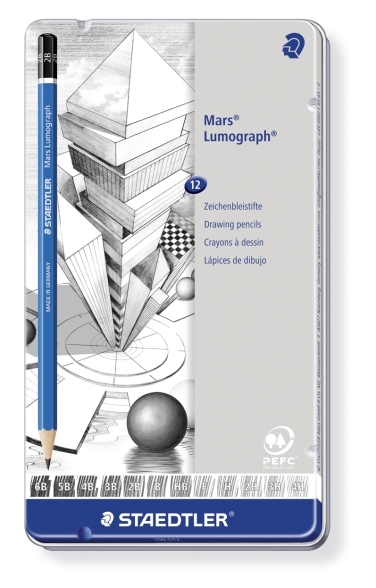 Mars Lumograph potlood - set 12 st Mars Lumograph potlood - set 12 st