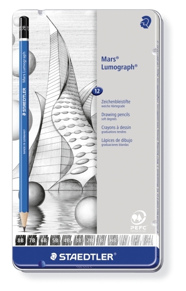 Mars Lumograph potlood - set 12 st Mars Lumograph potlood - set 12 st