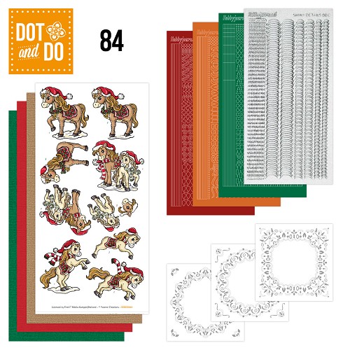 Dot and Do 84 - Yvonne Creations - Kerstpaarden Dot and Do 84 - Yvonne Creations - Kerstpaarden