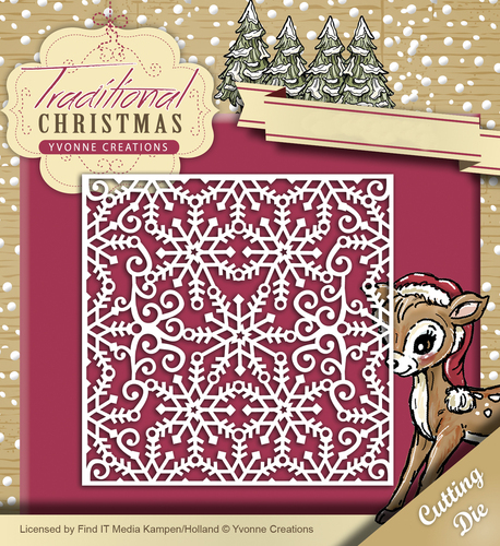 Snowflake Frame - Traditional Christmas - Snijmal - Yvonne Creations Snowflake Frame - Traditional Christmas - Snijmal - Yvonne Creations