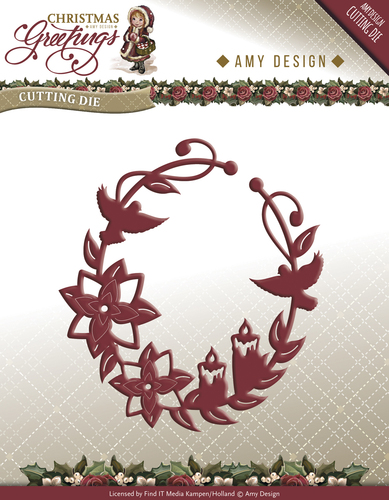 Die - Amy Design - Christmas Greetings - Christmas Greetings Ornament