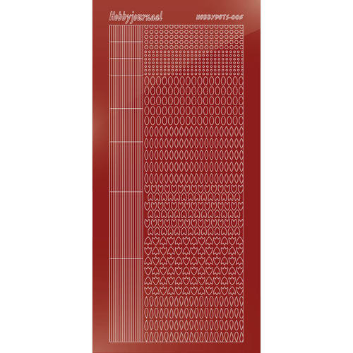 Hobbydots sticker - Mirror - Christmas Red Hobbydots sticker - Mirror - Christmas Red