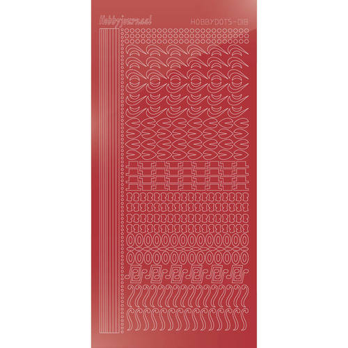 Hobbydots sticker - Mirror - Christmas Red Hobbydots sticker - Mirror - Christmas Red