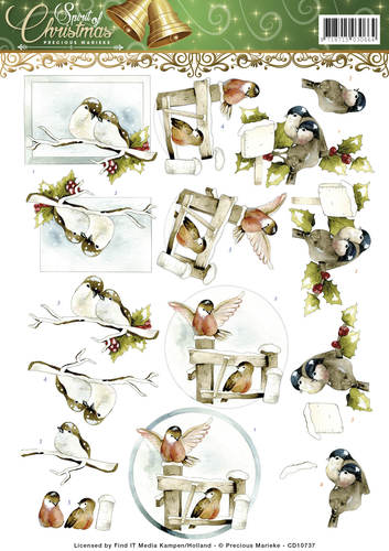 Nr. 2 Kerstdiertjes Spirit of Christmas 3D-Knipvel Precious Marieke Nr. 2 Kerstdiertjes Spirit of Christmas 3D-Knipvel Precious Marieke