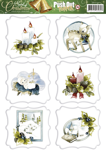 Nr. 1 Topper Spirit of Christmas 3D-Uitdrukvel Push-Out Precious Marieke Nr. 1 Topper Spirit of Christmas 3D-Uitdrukvel Push-Out Precious Marieke