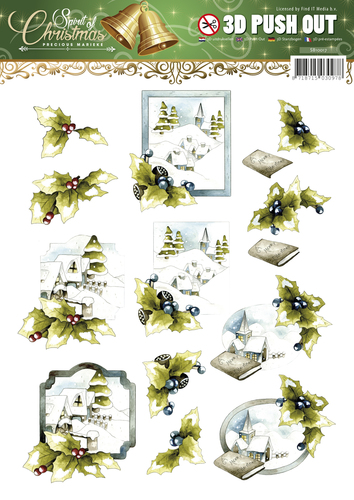 Nr. 3 Spirit of Christmas 3D-Uitdrukvel Push-Out Precious Marieke Nr. 3 Spirit of Christmas 3D-Uitdrukvel Push-Out Precious Marieke
