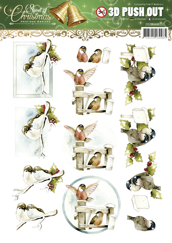 Nr. 4 Spirit of Christmas 3D-Uitdrukvel Push-Out Precious Marieke Nr. 4 Spirit of Christmas 3D-Uitdrukvel Push-Out Precious Marieke
