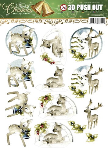 Nr. 5 Spirit of Christmas 3D-Uitdrukvel Push-Out Precious Marieke Nr. 5 Spirit of Christmas 3D-Uitdrukvel Push-Out Precious Marieke