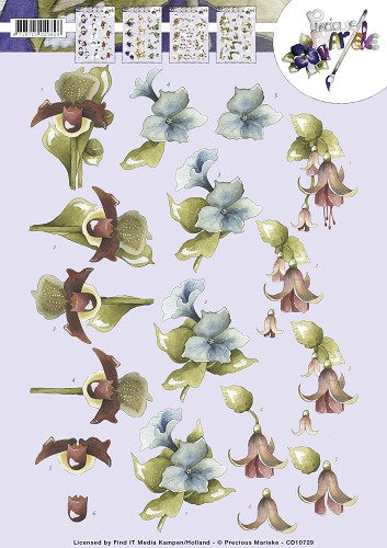 Nr. 10 Bloemen 3D-Knipvel Precious Marieke Nr. 10 Bloemen 3D-Knipvel Precious Marieke