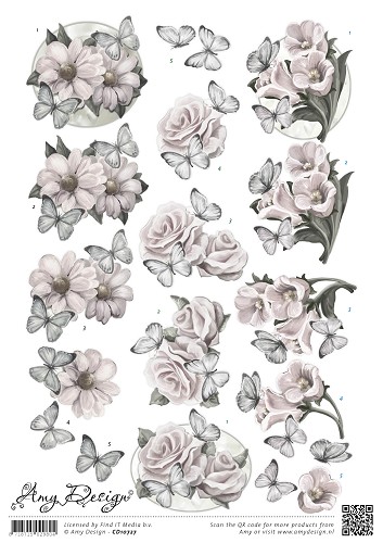 Condoleance Bloemen 3D-Knipvel Amy Design