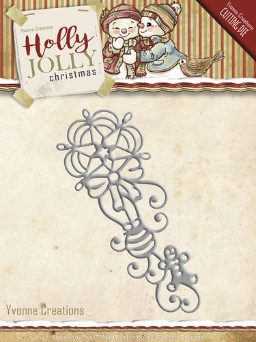 Ornament - Holly Jolly - Snijmal - Yvonne Creations