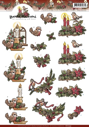 Charming Christmas 3D-Knipvel Yvonne Creations