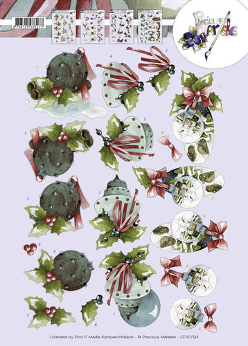 Kerstballen 3D-Knipvel Precious Marieke Kerstballen 3D-Knipvel Precious Marieke