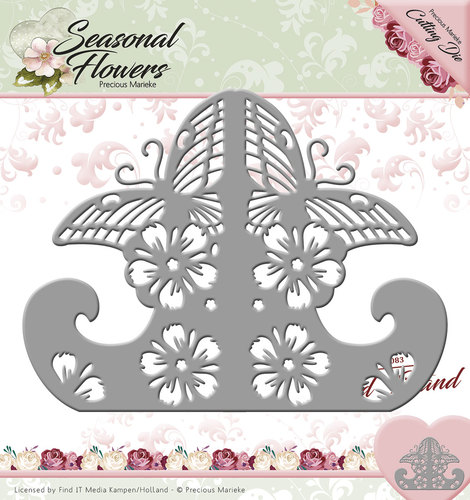 Die - Precious Marieke - Seasonal Flowers - Card Stand