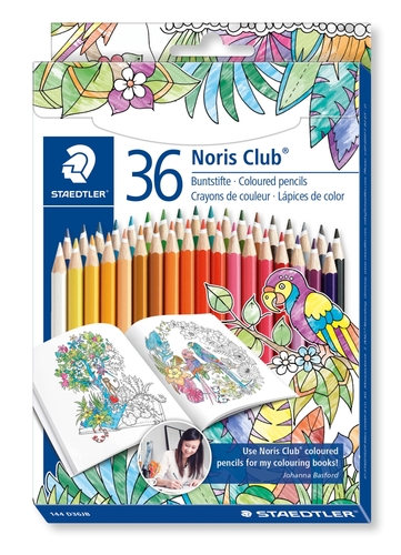 Noris Club kleurpotlood - set 36 st J. Basford Noris Club kleurpotlood - set 36 st J. Basford