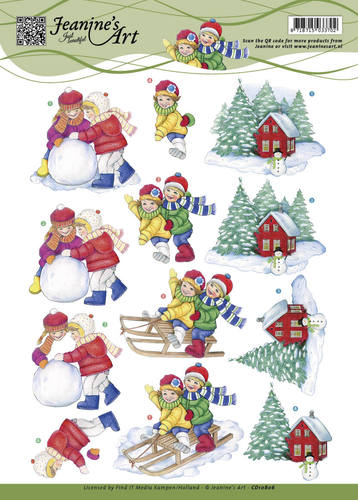 Nr. 2 Winter 3D-Knipvel Jeanine's Art Nr. 2 Winter 3D-Knipvel Jeanine's Art