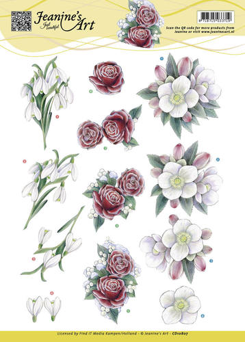 Winterbloemen 3D-Knipvel Jeanine's Art Winterbloemen 3D-Knipvel Jeanine's Art
