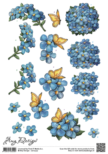 Bloemen 3D-Knipvel Amy Design