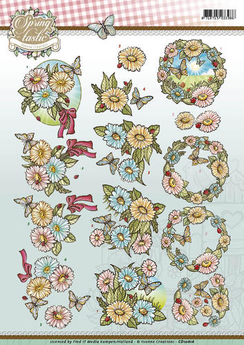 Flowers Spring-tastic 3D-Knipvel Yvonne Creations