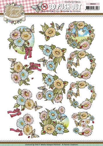 Nr. 2 Spring-tastic 3D-Uitdrukvel Push-Out Yvonne Creations Nr. 2 Spring-tastic 3D-Uitdrukvel Push-Out Yvonne Creations