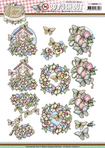 Nr. 3 Spring-tastic 3D-Uitdrukvel Push-Out Yvonne Creations