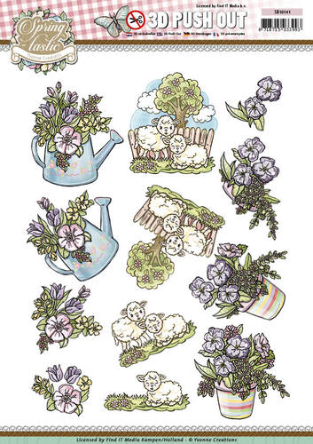 Nr. 4 Spring-tastic 3D-Uitdrukvel Push-Out Yvonne Creations Nr. 4 Spring-tastic 3D-Uitdrukvel Push-Out Yvonne Creations