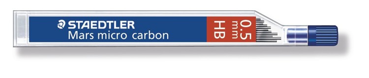 Mars micro carbon fijnstift 0,5 mm HB 12 st Mars micro carbon fijnstift 0,5 mm HB 12 st