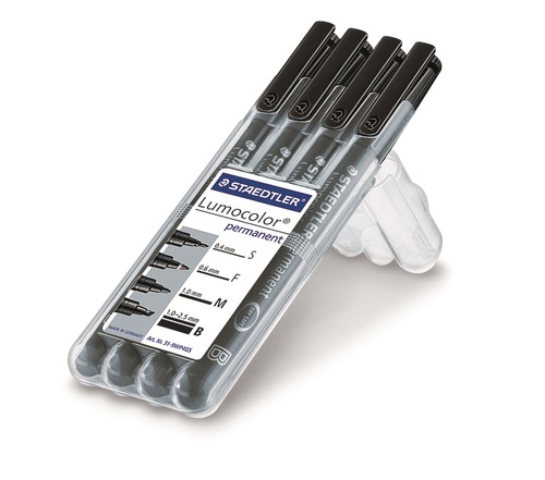 Lumocolor permanent pen set - Box S-F-M-B