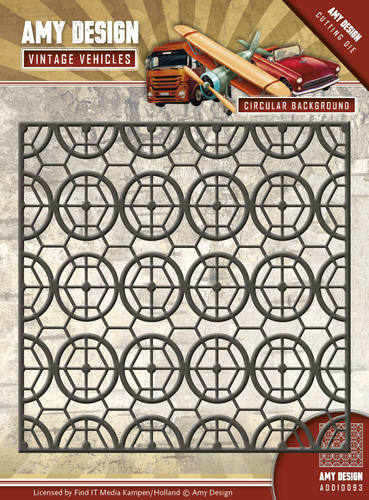 Die - Amy Design - Vintage Vehicles - Circular Background Die - Amy Design - Vintage Vehicles - Circular Background