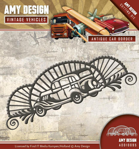 Die - Amy Design - Vintage Vehicles - Antique car border Die - Amy Design - Vintage Vehicles - Antique car border