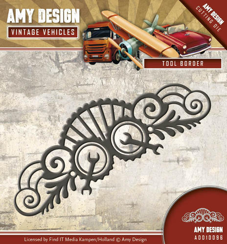 Die - Amy Design - Vintage Vehicles - Tool Border Die - Amy Design - Vintage Vehicles - Tool Border