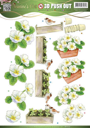 Nr. 4 Garden Classics 3D-Uitdrukvel Push-Out Jeanine's Art