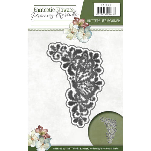 Die - Precious Marieke - Fantastic Flowers - Butterflies border Die - Precious Marieke - Fantastic Flowers - Butterflies border