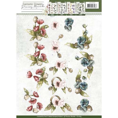 Poppy Fantastic Flowers 3D-Knipvel Precious Marieke Poppy Fantastic Flowers 3D-Knipvel Precious Marieke
