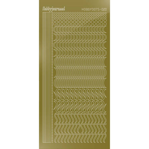 Hobbydots sticker - Mirror Gold Hobbydots sticker - Mirror Gold
