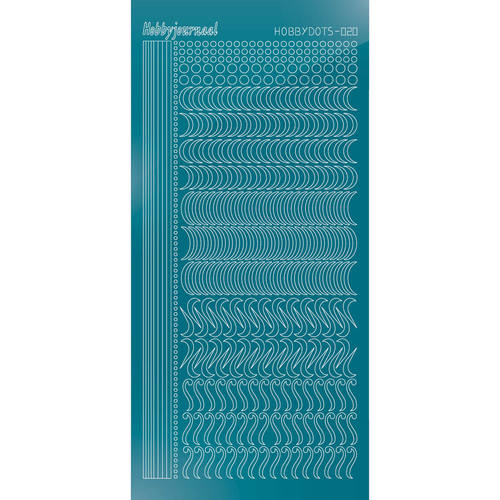 Hobbydots sticker - Mirror Turquoise Hobbydots sticker - Mirror Turquoise