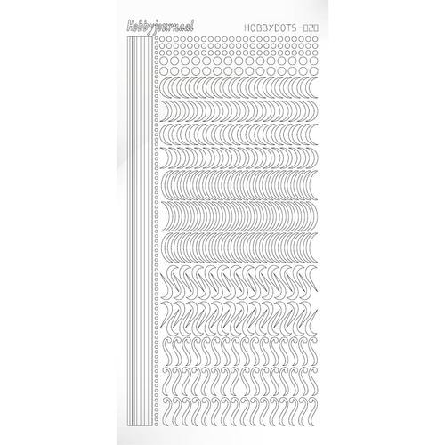 Hobbydots sticker - Adhesive White Hobbydots sticker - Adhesive White