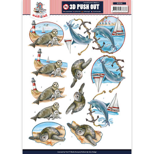 Nr. 1 Maritime 3D-Push-Out Amy Design Nr. 1 Maritime 3D-Push-Out Amy Design