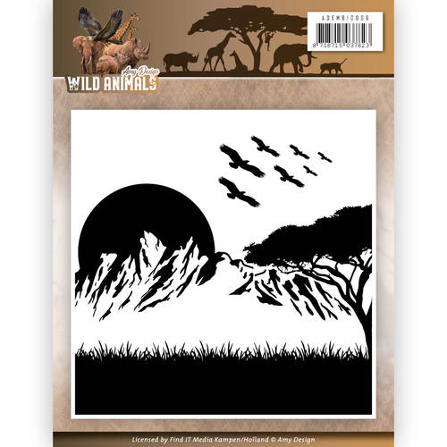 Wild Animals - Embossing Folder - Amy Design Wild Animals - Embossing Folder - Amy Design