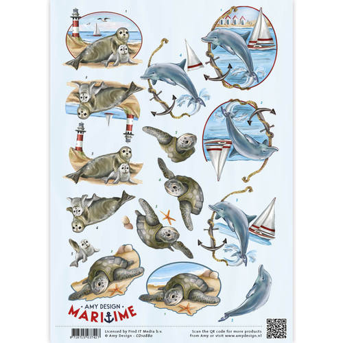 Zeedieren - Maritime 3D-Knipvel Amy Design Zeedieren - Maritime 3D-Knipvel Amy Design