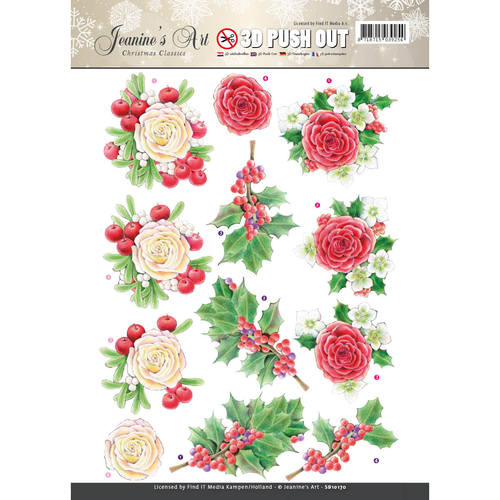 Nr. 2 Christmas Classics 3D-Uitdrukvel Push-Out Jeanine's Art Nr. 2 Christmas Classics 3D-Uitdrukvel Push-Out Jeanine's Art