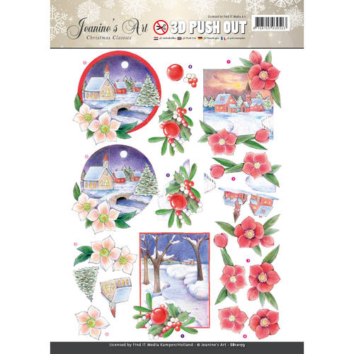 Nr. 5 Christmas Classics 3D-Uitdrukvel Push-Out Jeanine's Art Nr. 5 Christmas Classics 3D-Uitdrukvel Push-Out Jeanine's Art