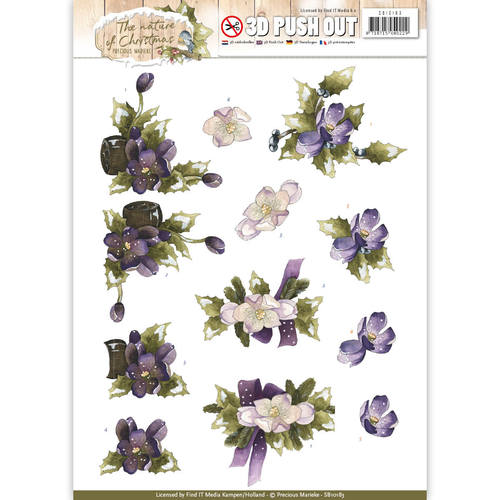 Christmas Flowers The Nature of Christmas 3D-Uitdrukvel Push-Out Precious Marieke Christmas Flowers The Nature of Christmas 3D-Uitdrukvel Push-Out Precious Marieke
