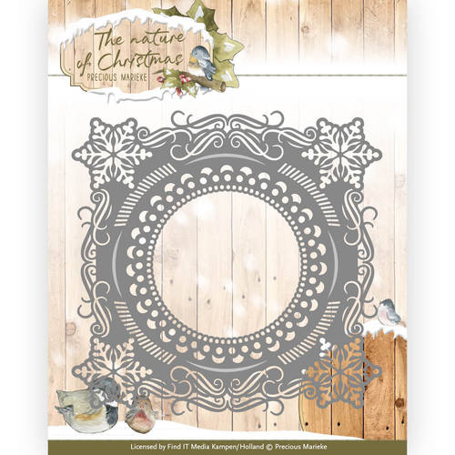 Die - Precious Marieke - The nature of Christmas - Christmas Snowflake Frame