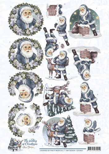 Santa Claus - The feeling of Christmas 3D-Knipvel Amy Design