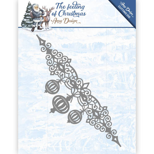 Die - Amy Design - The feeling of Christmas - Christmas balls border Die - Amy Design - The feeling of Christmas - Christmas balls border