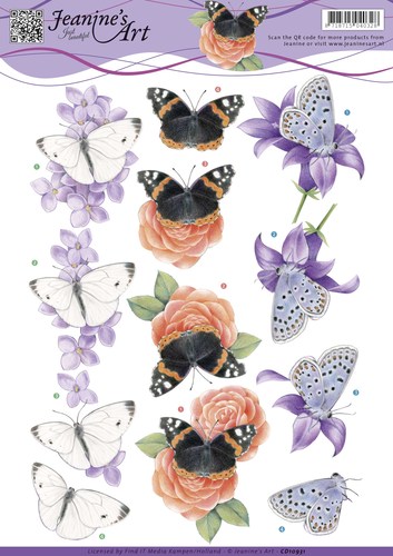 Butterfly 3D-Knipvel Jeanine's Art Butterfly 3D-Knipvel Jeanine's Art